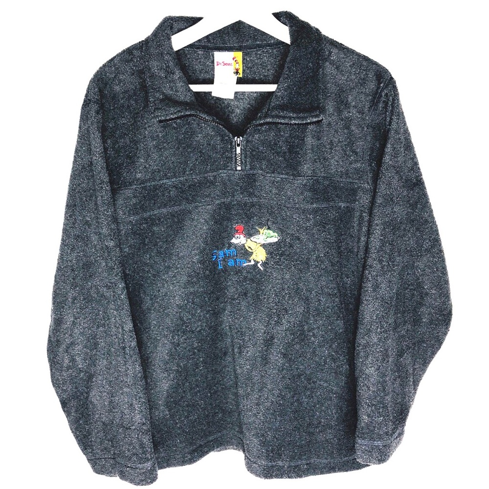 VINTAGE DR. SEUSS FLEECE QUARTER ZIP PULLOVER